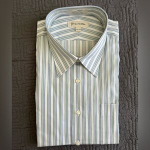 Nordstrom Blue and White Striped Men's Dress Shirt